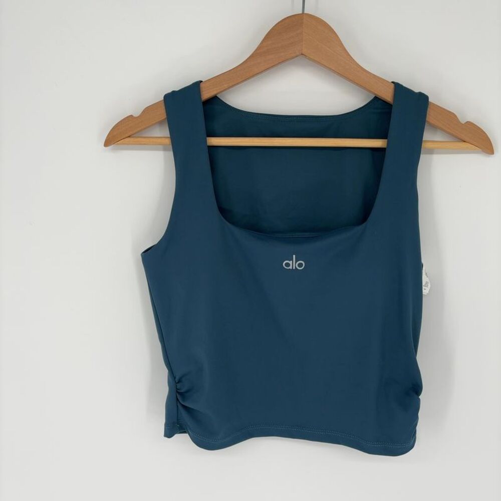 ALO Yoga Teal Pleated Midi Skirt